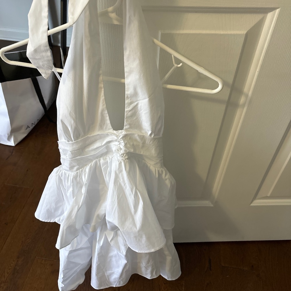 White Halter Dress